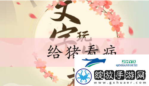 文字玩出花给猪看病怎么过