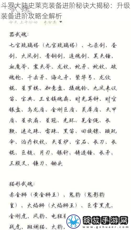 斗罗大陆史莱克装备进阶秘诀大揭秘