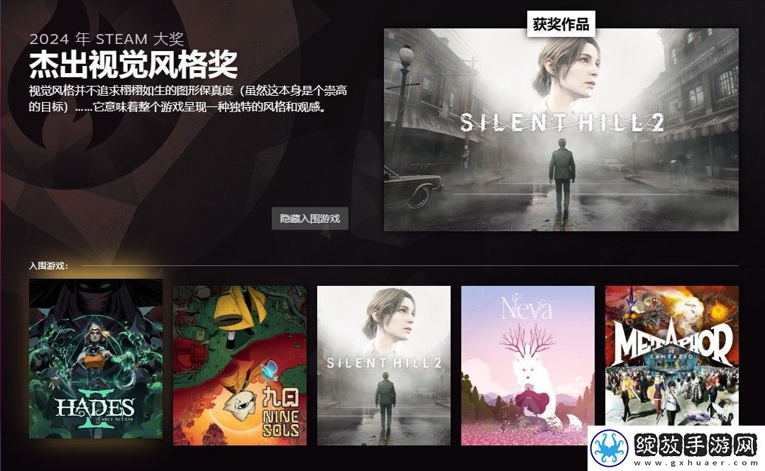 2024年Steam大奖获奖名单