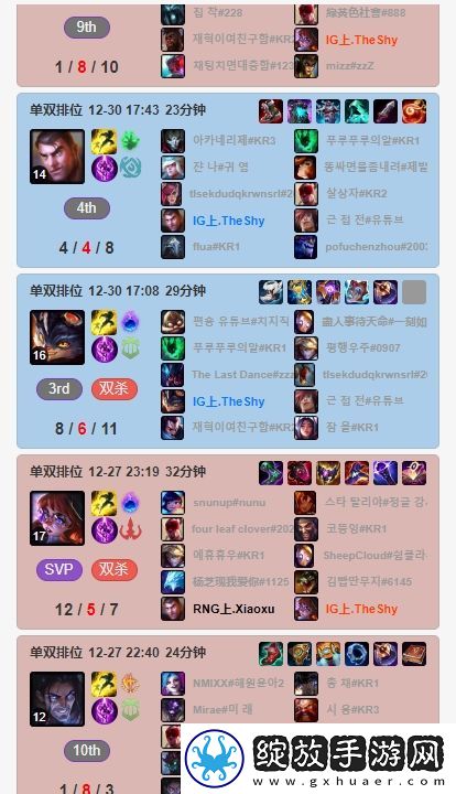 苍穹之跃！Theshy近期排位狂玩“穿甲”流杰斯