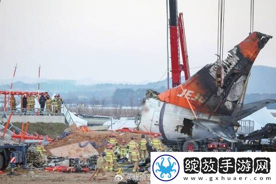 多张韩国空难现场照曝光