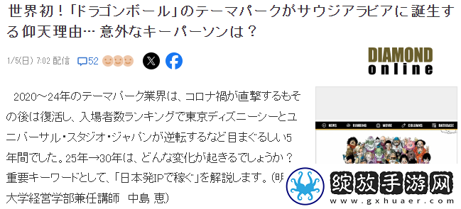 分析首个七龙珠主题乐园落户沙特理由