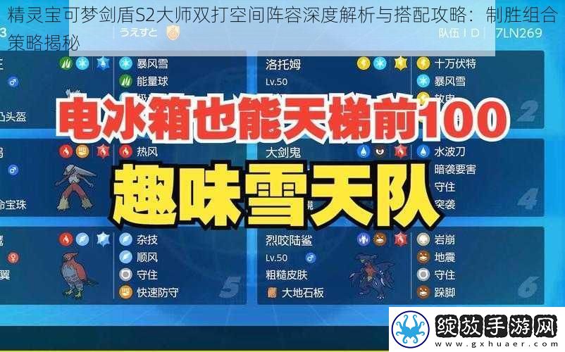 精灵宝可梦剑盾S2大师双打空间阵容深度解析与搭配攻略