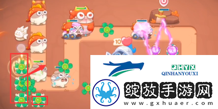 保卫萝卜4饿龙传说第2关怎么过