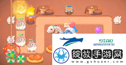 保卫萝卜4饿龙传说第2关怎么过