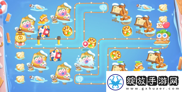 保卫萝卜4暖暖汤泉第5关攻略