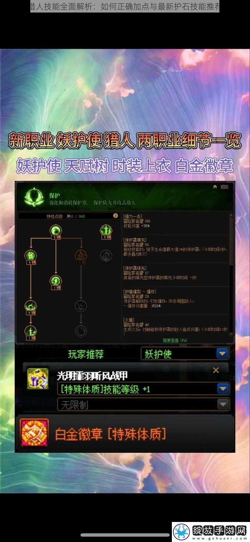 DNF猎人技能全面解析