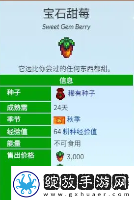 星露谷物语宝石甜莓流怎么玩