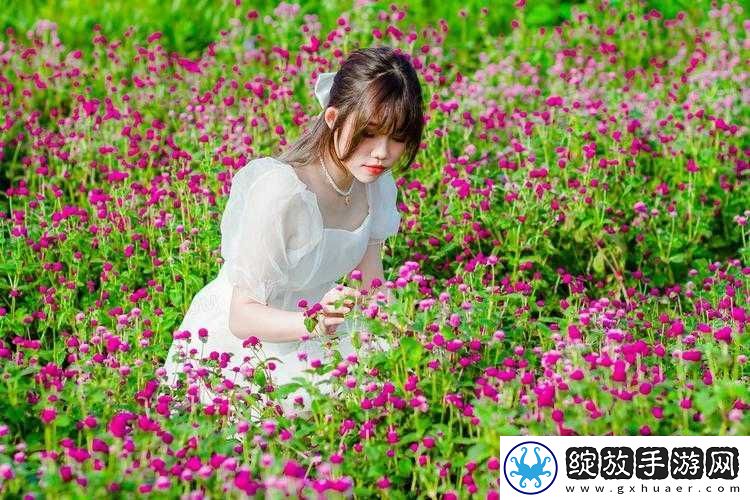 处女采摘花朵的纯真与美好探索
