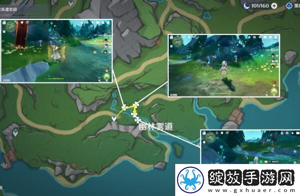 原神湖光铃兰采集路线图一览