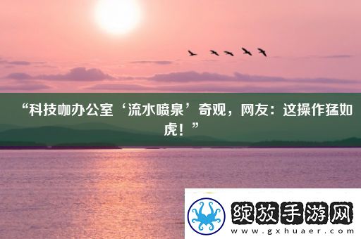 “科技咖办公室‘流水喷泉’奇观网友
