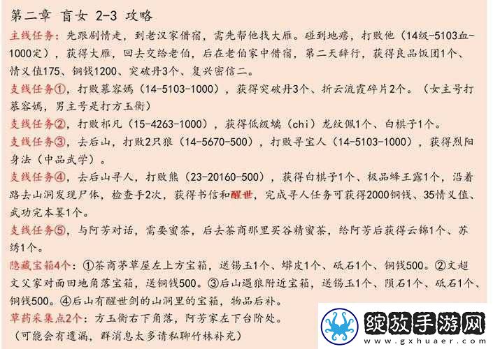 江湖悠悠第二章全关卡详细装备获取策略与指南