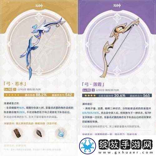 原神和璞鸢属性详解