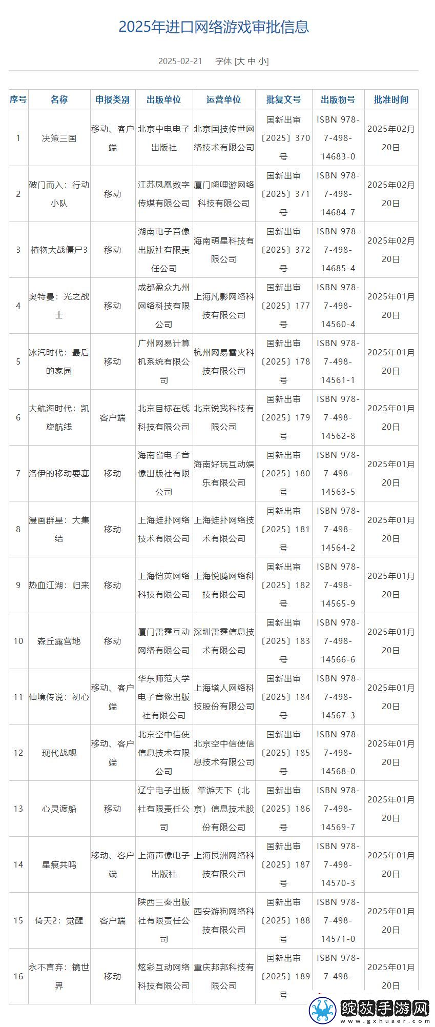 2月国产网游审批大放送！110款获批