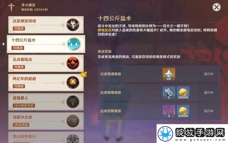 如何在原神争斗潮流中用十四公斤盐水巧妙过关
