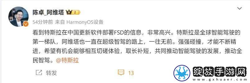 特斯拉FSD在华上线