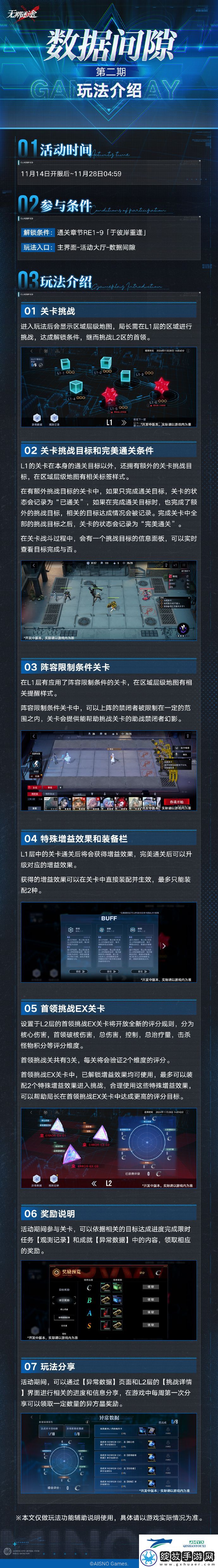 无期迷途数据间隙第二期活动介绍