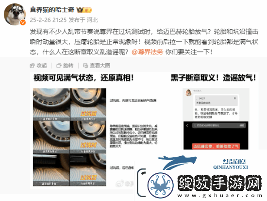 造谣对比测试时迈巴赫轮胎被放气