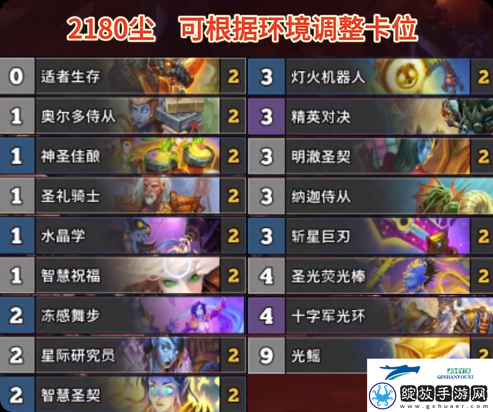 炉石传说狂野圣契骑卡组最新11月