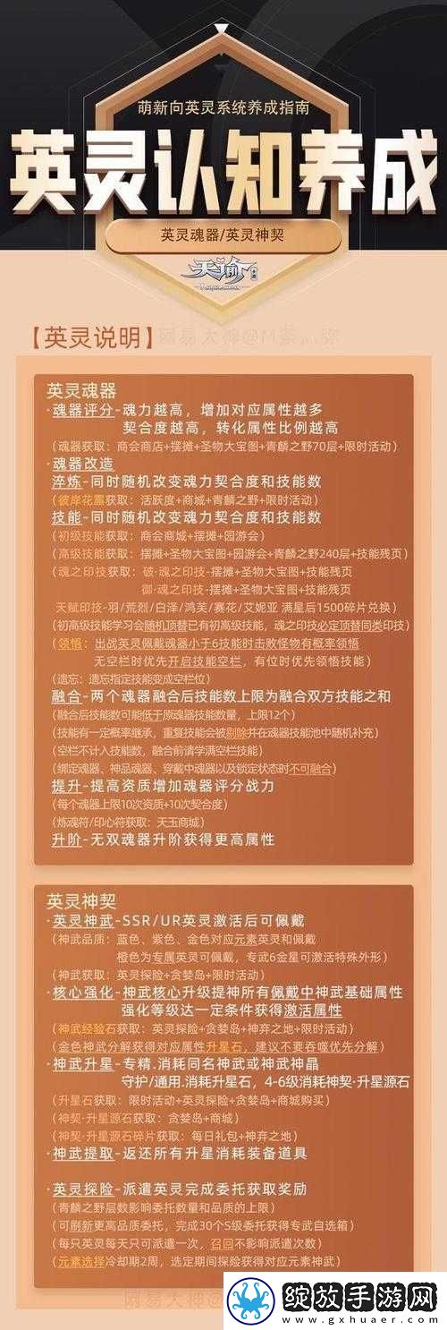 天谕手游英灵魂器究竟有何奥秘
