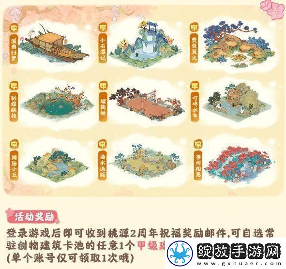 桃源深处有人家二周年福利有什么